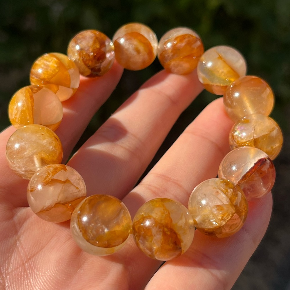 14.5mm Stretchable Chunky Golden Healer‎ Bracelet